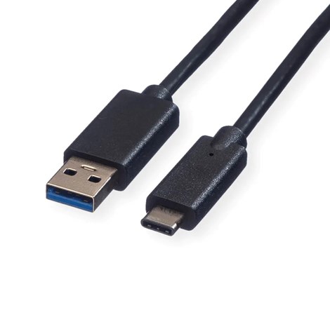 Roline USB3.1 kabel TIP A-C M/M, 1.0m, crni
