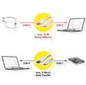 Roline VALUE USB3.0 kabel, A-C, M/M, 1.0m, bijeli