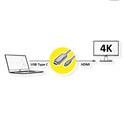 Roline VALUE USB-C - HDMI kabel, M/M, 1.0m, crni