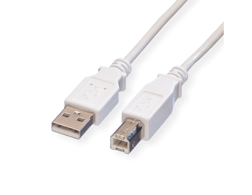 Roline VALUE USB2.0 kabel TIP A-B M/M, 0.8m, bijeli