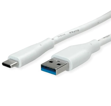 Roline VALUE USB 3.2 Gen 1 kabel, A-C, M/M, 2.0m, bijeli