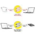 Roline VALUE USB2.0 kabel TIP C-C M/M, 100W, 3.0m, crni