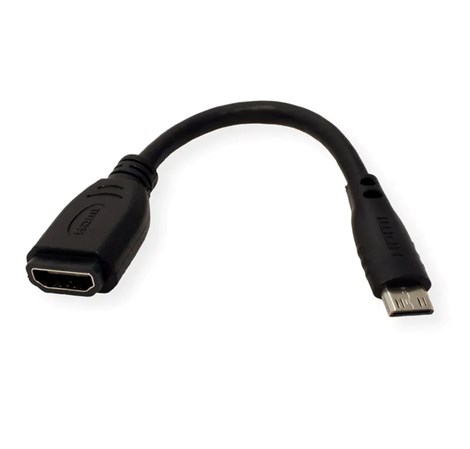 Roline VALUE adapter/kabel HDMI - Mini HDMI, F/M, 0.15m