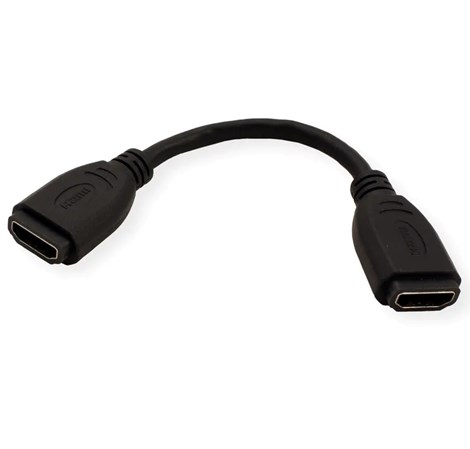 Roline VALUE adapter/kabel HDMI - HDMI, F/F, 0.2m