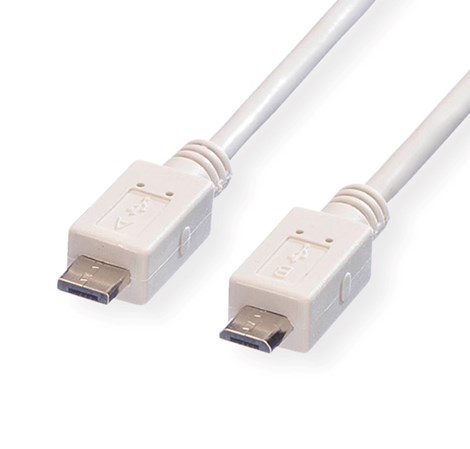 Roline VALUE USB2.0 kabel TIP Micro A(M) na Micro B(M), 1.8m, bijeli
