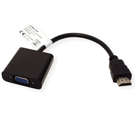 Roline VALUE adapter/kabel HDMI - VGA, M/F, 0.15m