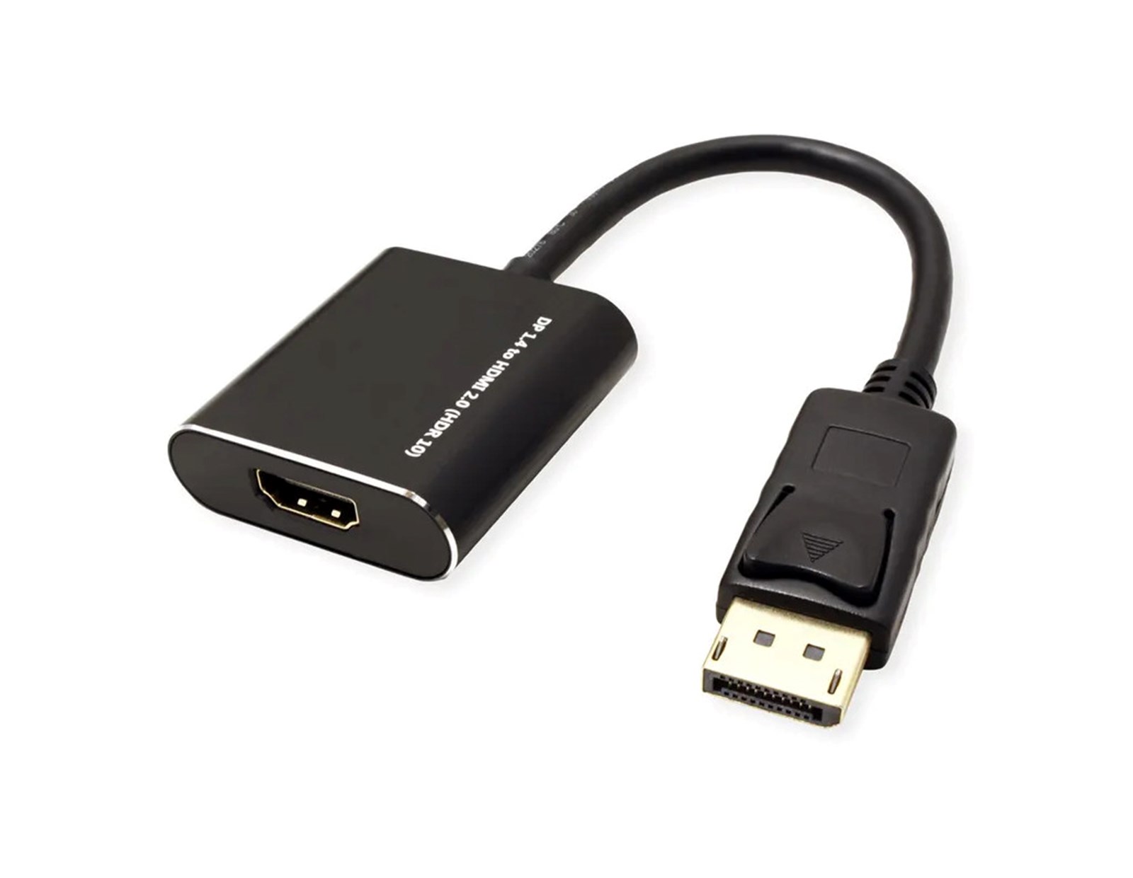 Roline adapter/kabel DisplayPort - HDMI, M/F, v1.4, aktivni, 4K60, 0.15m