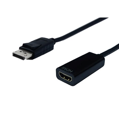 STANDARD adapter/kabel DisplayPort - HDMI, M/F, v1.2, 0.15m