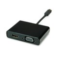 STANDARD USB-C - VGA/HDMI (M/F) adapter
