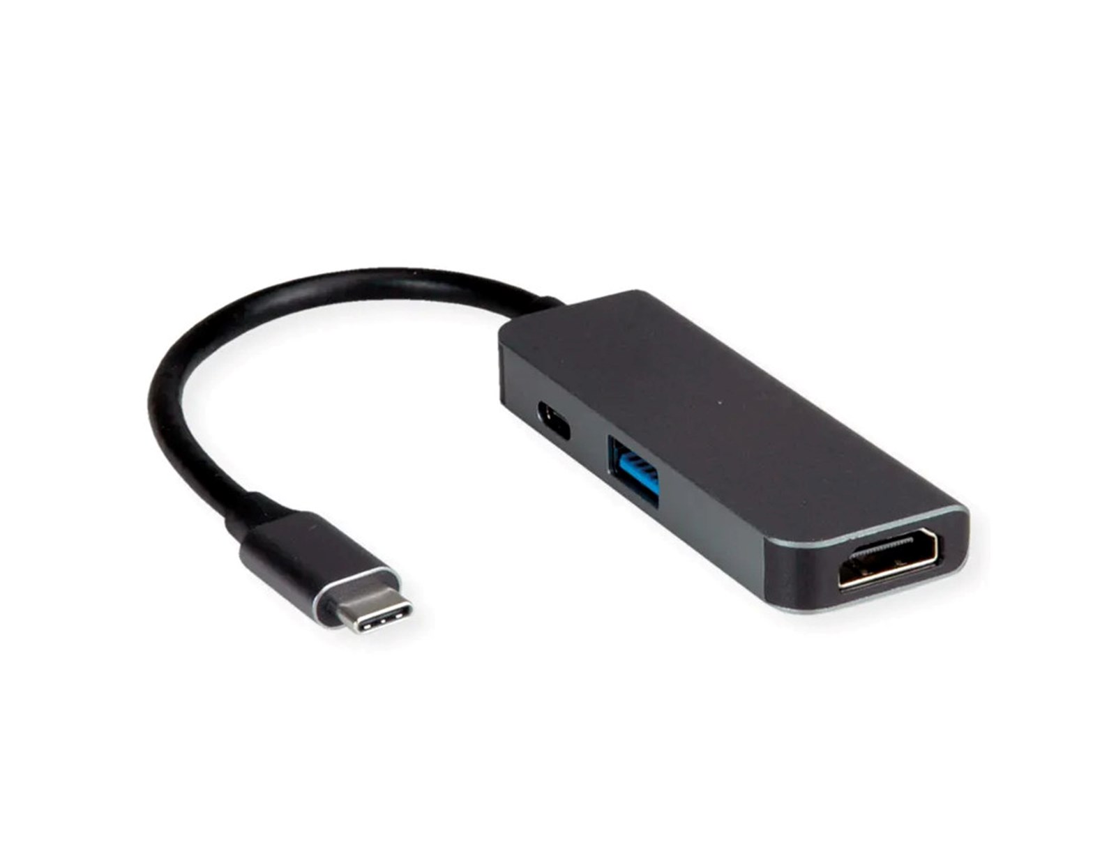 Roline VALUE adapter USB-C - HDMI, M/F, 1x USB 3.2 Gen 1 A, 1x Type C (Power Delivery)