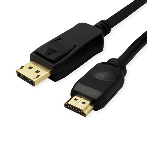 Roline VALUE DisplayPort kabel v1.2, DP - UHDTV, M/M, 5.0m, crni