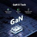 UGREEN GaN II Tech zidni punjač 65W, 1×USB-A/2×USB-C, PD3.0/QC4.0+, crni