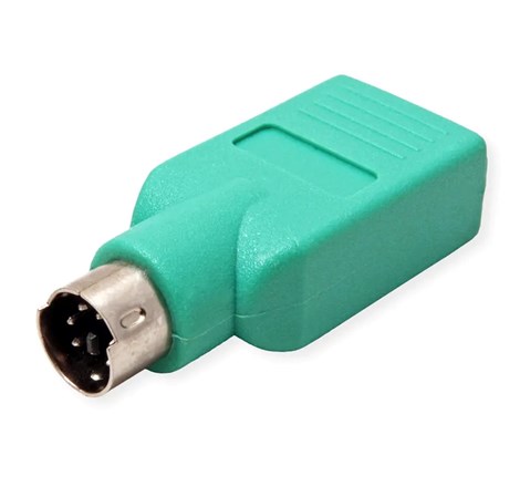 Roline VALUE adapter PS/2 - USB2.0, M/F, zeleni