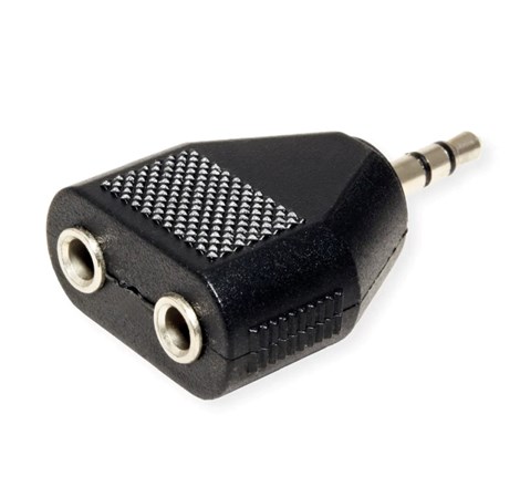 Roline VALUE adapter 1×3.5mm - 2×3.5mm, M/F