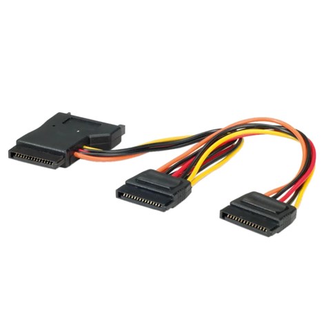 Roline interni Y-naponski kabel, SATA - 3×SATA, 0.3m