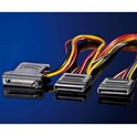 Roline interni Y-naponski kabel, SATA - 3×SATA, 0.3m