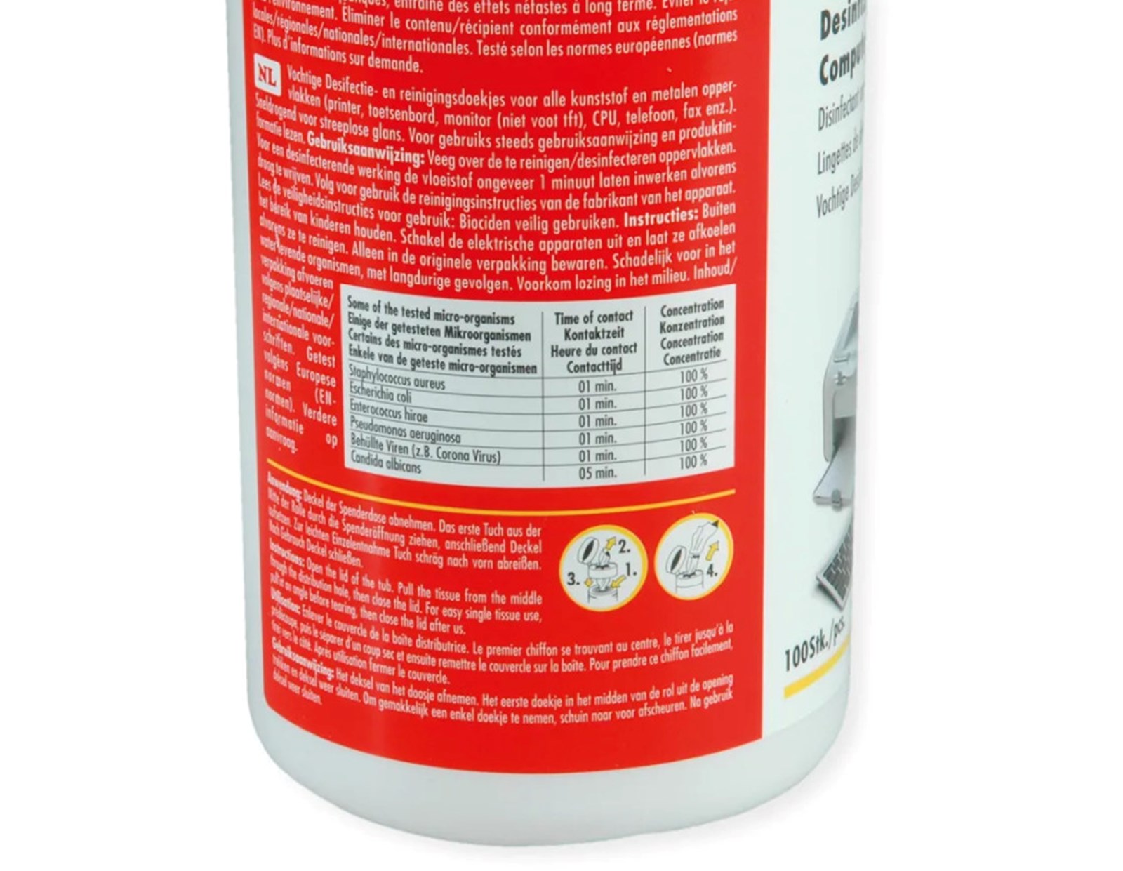 Roline dezinfekcijske maramice za čišćenje monitora (100 kom)