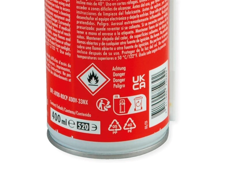 Roline komprimirani zrak, "Air Duster" (400ml)