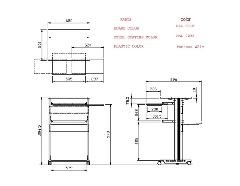 Roline stajaće postolje za računalo (PC Standing Workstation)