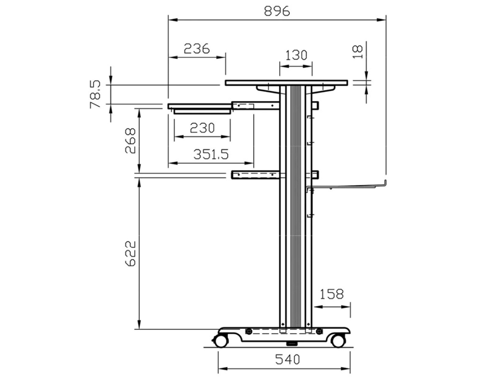 Roline stajaće postolje za računalo (PC Standing Workstation)