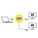 Roline HDMI dvosmjerni razdjelnik, 4K, 60Hz (1 ulaz/2 izlaza)