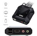 ATEN 2-port USB 4K HDMI KVM Switch sa kablovima (CS22H)