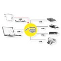 Roline Hub 4-porta USB 3.2 Gen1, USB-C kabel, 0.15m
