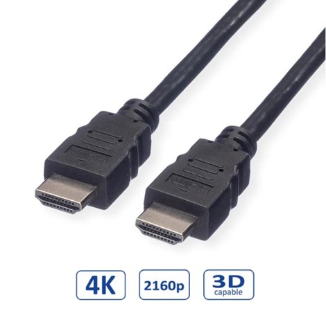 Roline HDMI kabel sa mrežom, HDMI M - HDMI M, 5.0m