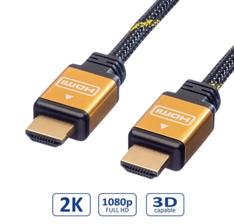 Roline GOLD HDMI kabel, M/M, 20m (pozlaćeni konektori)