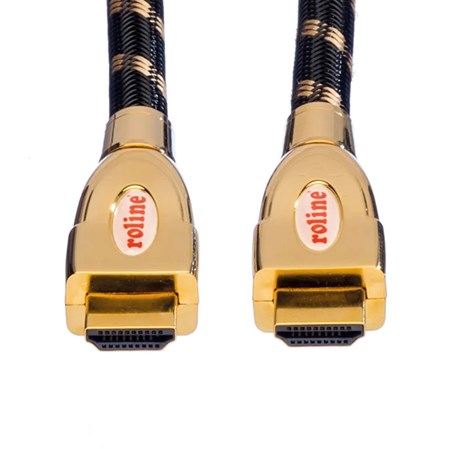 Roline GOLD HDMI Ultra HD kabel sa mrežom, M/M, 2.0m