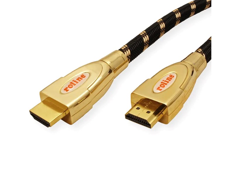 Roline GOLD HDMI Ultra HD kabel sa mrežom, M/M, 3.0m
