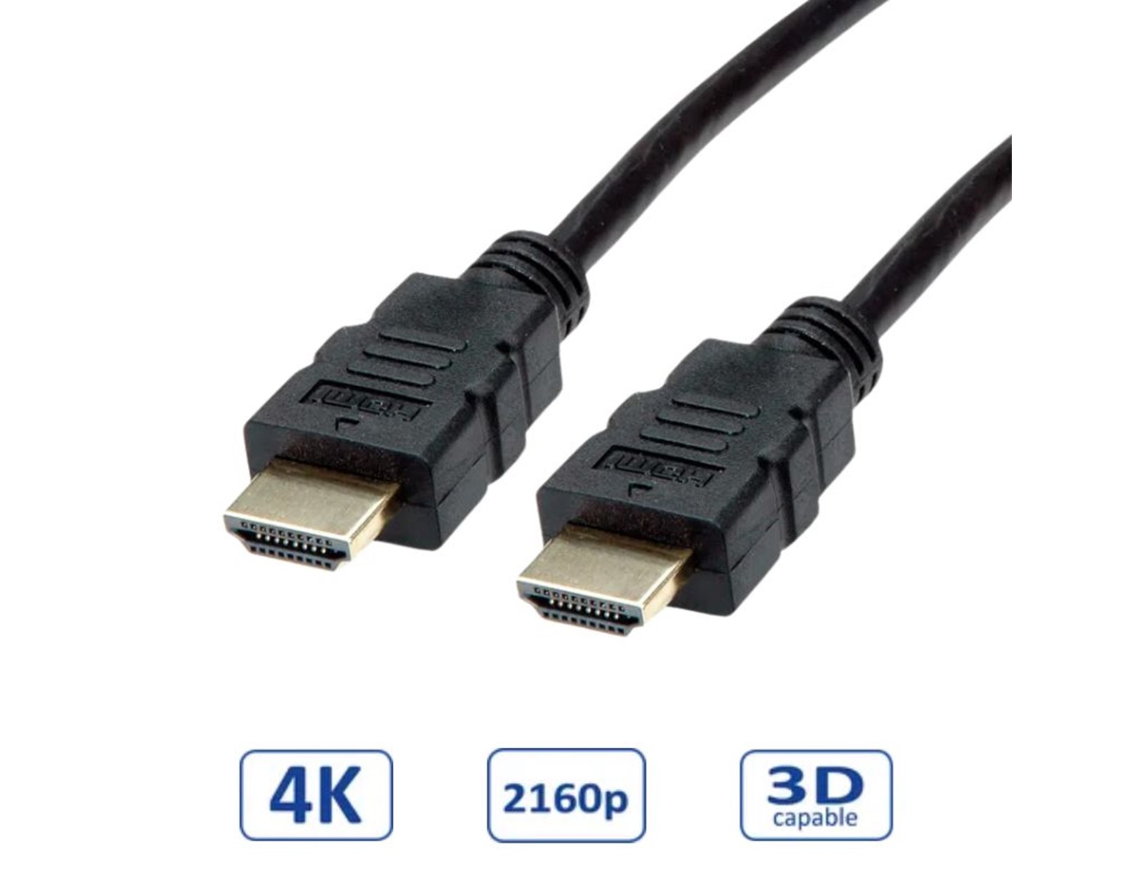 Roline HDMI kabel sa mrežom, HDMI M - HDMI M, TPE, fleksibilan, 2.0m
