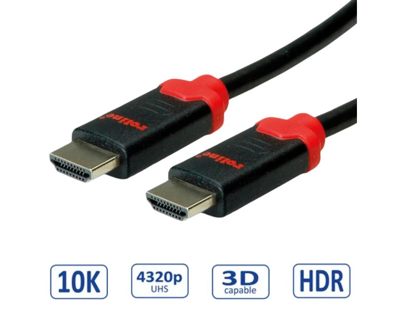 Roline HDMI 10K Ultra High Speed kabel, M/M, 3.0m
