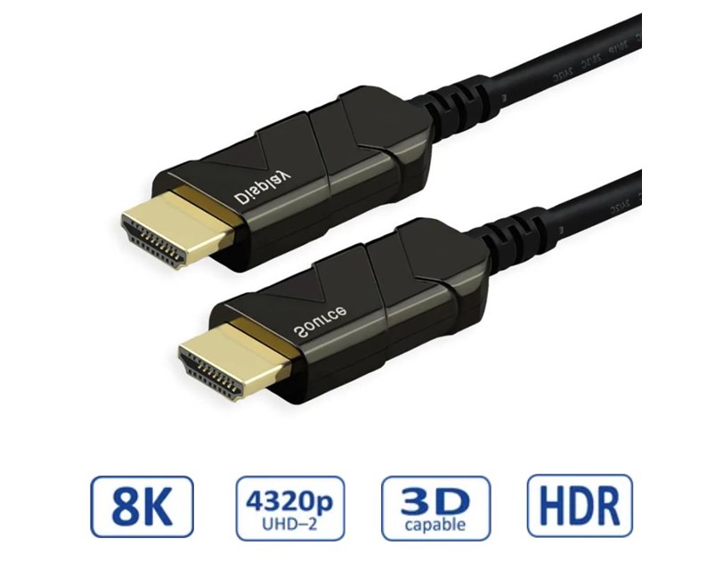 Roline HDMI 8K Ultra HD aktivni, optički kabel (AOC), M/M, 15 m