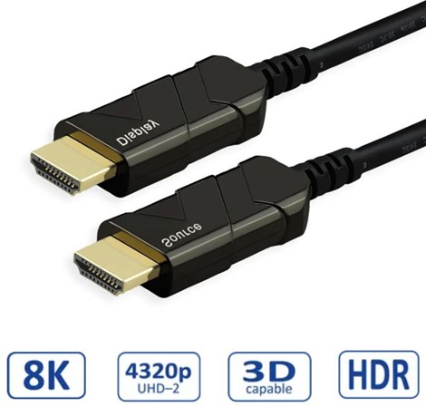 Roline HDMI 8K Ultra HD aktivni, optički kabel (AOC), M/M, 50 m