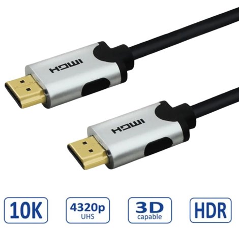 Roline VALUE HDMI 10K Ultra High Speed kabel v2.1, M/M, crni, 1.5m