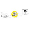 Roline VALUE Ultra HD 8K HDMI v2.1 kabel sa mrežom, M/M, crni, 10m