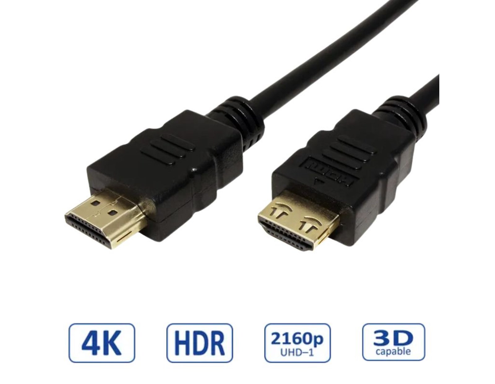 Roline VALUE UltraHD HDMI kabel sa mrežom, M/M, crni, 10m