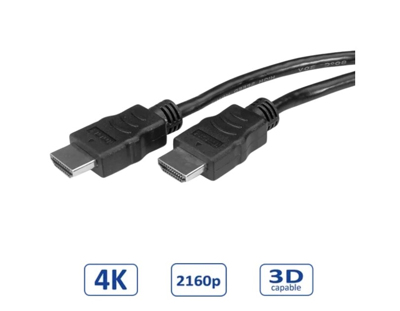 STANDARD HDMI kabel sa mrežom, HDMI - HDMI, M/M, v1.4, 5.0m