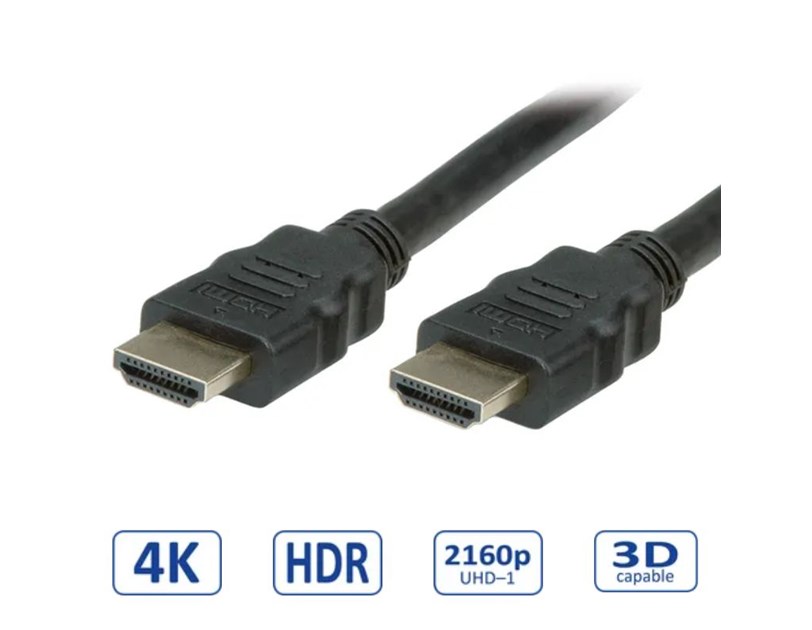 STANDARD HDMI Ultra HD kabel sa mrežom, M/M, v2.0, crni, 3.0m