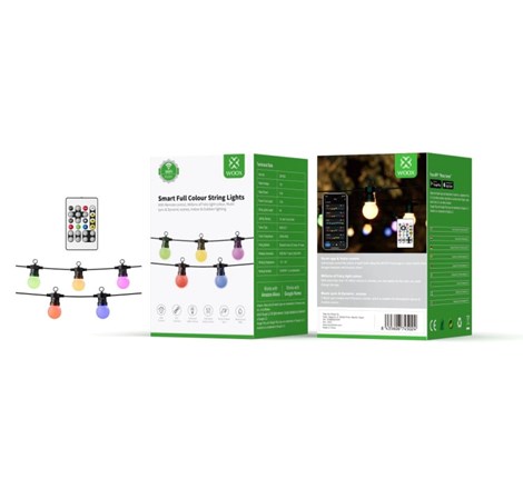 WOOX WiFi Smart LED Smart Party Lighting String 5.5W, IP65, 9m