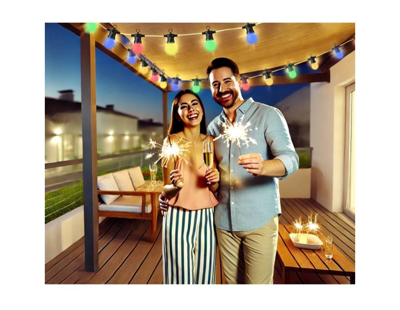 WOOX WiFi Smart LED Smart Party Lighting String 5.5W, IP65, 9m