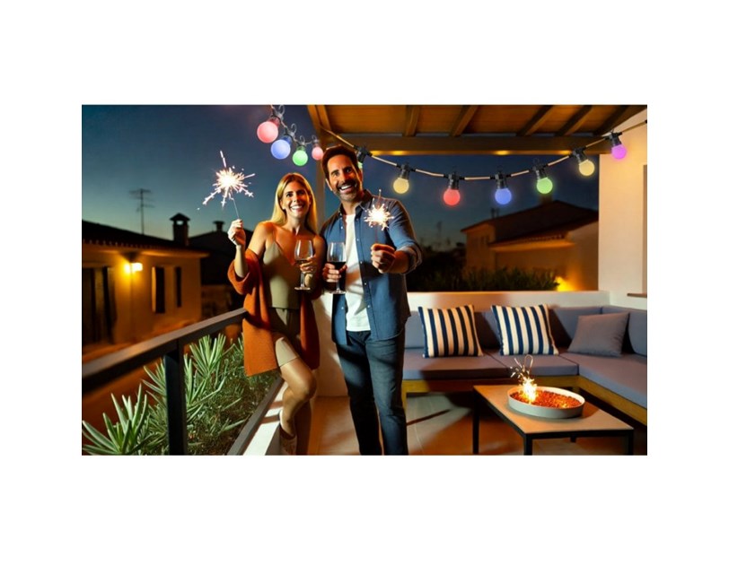 WOOX WiFi Smart LED Smart Party Lighting String 5.5W, IP65, 9m