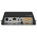 Mikrotik RB912R-2nD-LTm&EC200A-EU, 650MHz CPU, 64MB RAM, 1×LAN, 2.4Ghz 802.11b/g/n, GPS, 2×miniSIM, USB, RS232, RouterOS L4, vanjsko kućište, PSU