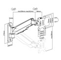Roline VALUE zidni nosač za monitor, 4 spoja, Pivot, nosivost 8kg, crni
