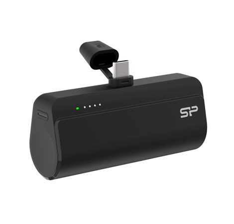 Silicon Power punjač Powerbank QD50, 5000mAh, 20W, integrated Type C connector+Type C port, QC3.0+PD, crni