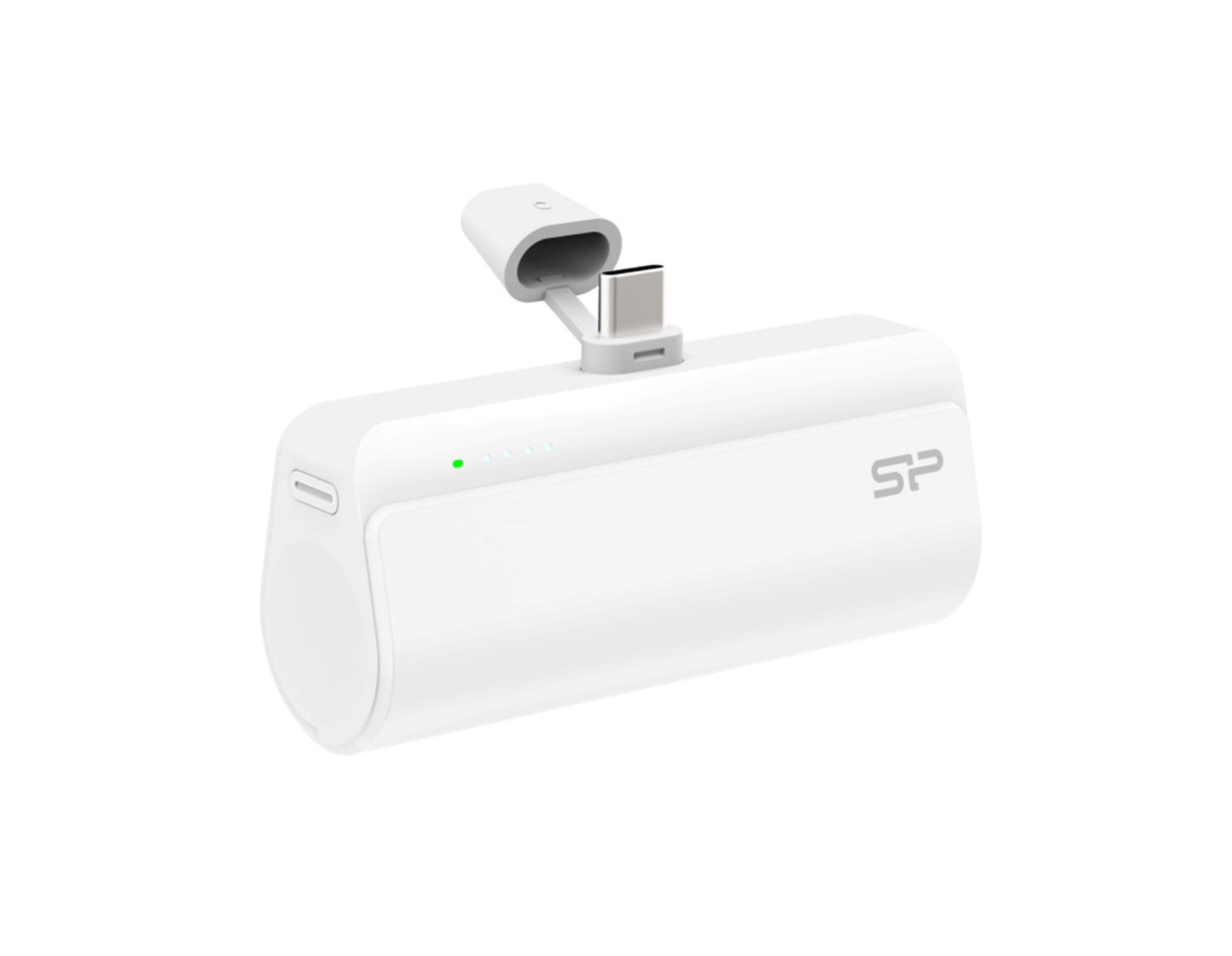Silicon Power punjač Powerbank QD50, 5000mAh, 20W, integrated Type C connector+Type C port, QC3.0+PD, bijeli