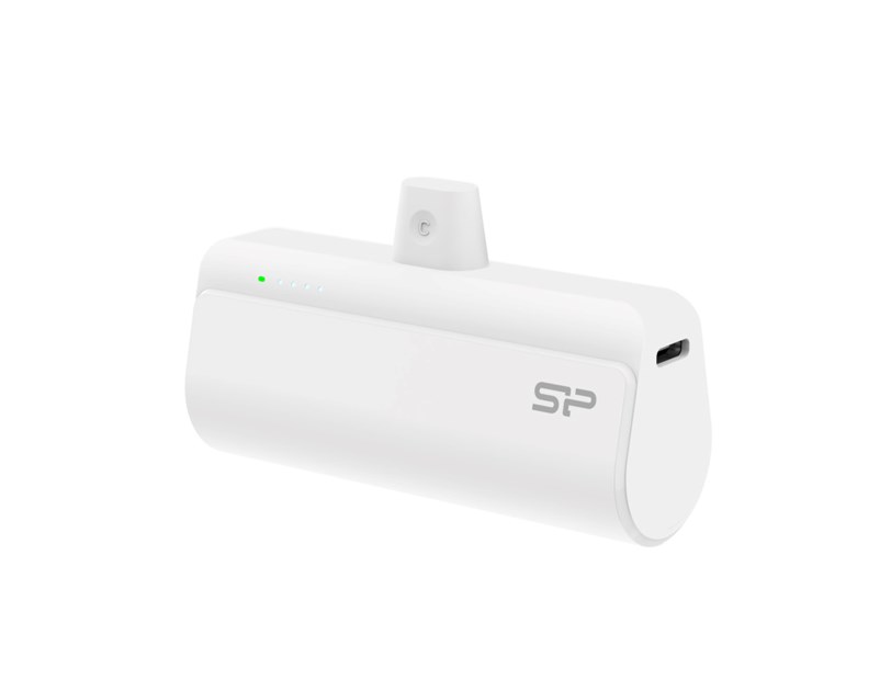 Silicon Power punjač Powerbank QD50, 5000mAh, 20W, integrated Type C connector+Type C port, QC3.0+PD, bijeli