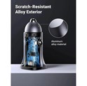 UGREEN auto punjač 24W, USB-C+USB-A, PD3.0/QC3.0, srebrni