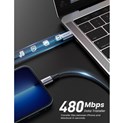 UGREEN Lightning na USB-C (M), MFi, PD, pleteni kabel, 1.0m